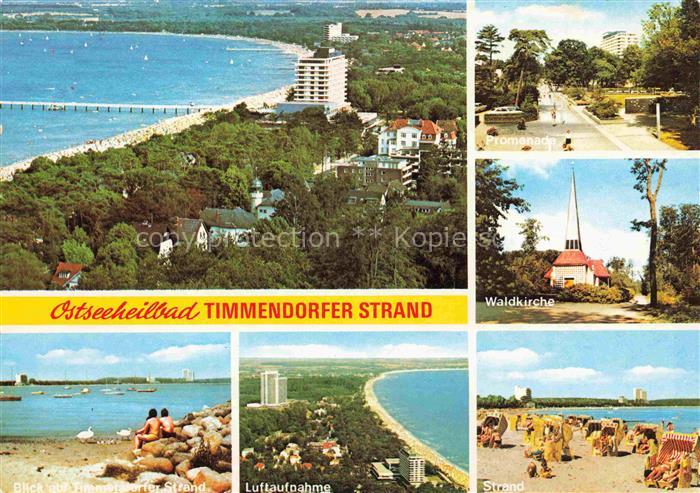 Timmendorfer Strand Timmendorferstrand Timmendorf Fliegeraufnahme Promenade Wald