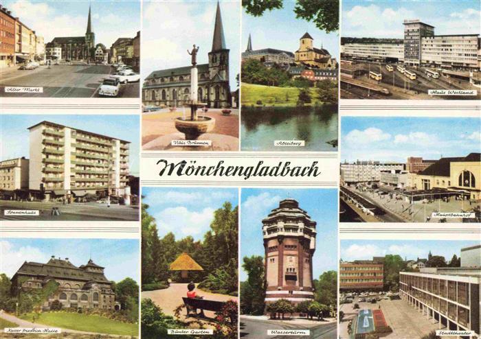 MoeNCHENGLADBACH NRW Alter Markt Sonnenhaus Kaiser Friedrich Halle Vitus Brunnen