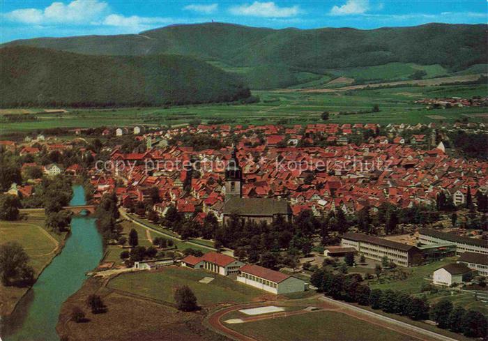 BAD SOODEN-ALLENDORF Fliegeraufnahme mit Werra