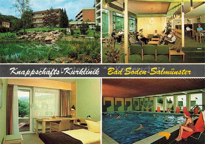 Bad Soden-Salmuenster Hessen Knappschafts Kurklinik Zimmer Hallenbad Aufenthalts