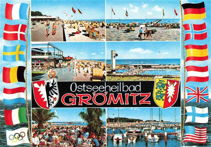 GRoeMITZ Ostseebad Strandpartien Promenade Bootshafen