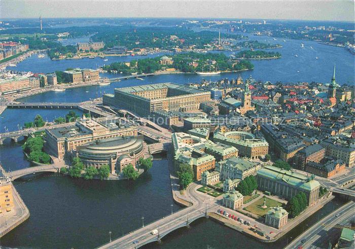 STOCKHOLM  Sweden Fliegeraufnahme ueber Gamla Stan
