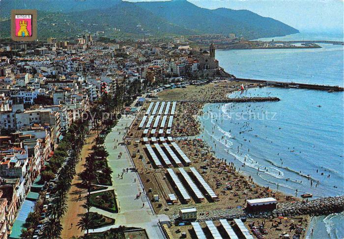 SITGES Costa Dorada ES Fliegeraufnahme