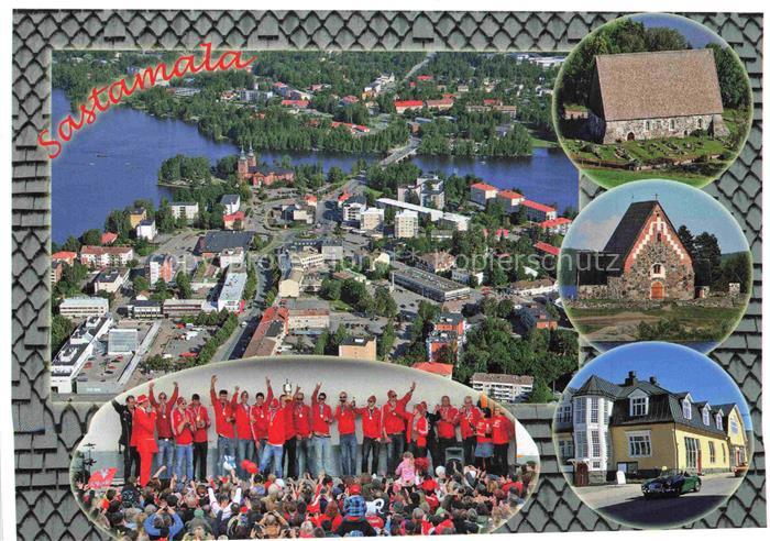 Sastamala Suomi Fliegeraufnahme Teilansichten