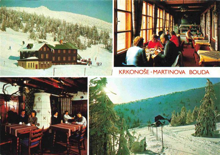 Krkonose Karkonosze Riesengebirge Martinova Bouda Gastraeume Panorama