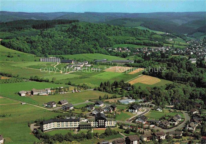 Bad Berleburg NRW Fliegeraufnahme mit Baumrainklinik Herz Kreislaufklinik und Od