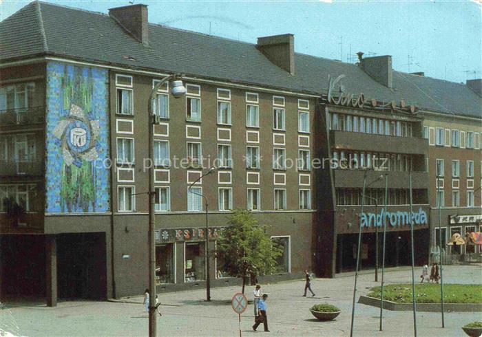 Tychy Tichau Slaskie PL Fragment miasta z kinom Andromeda