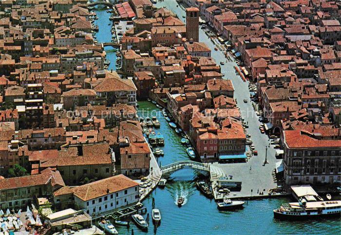 CHIOGGIA VENEZIA Venedig Venice Venise IT Piazzetta e Ponte di Vigo Fliegeraufna