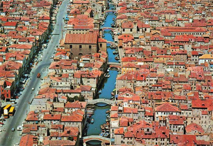 CHIOGGIA VENEZIA Venedig Venice Venise IT Il ponti di Riva Vena Fliegeraufnahme