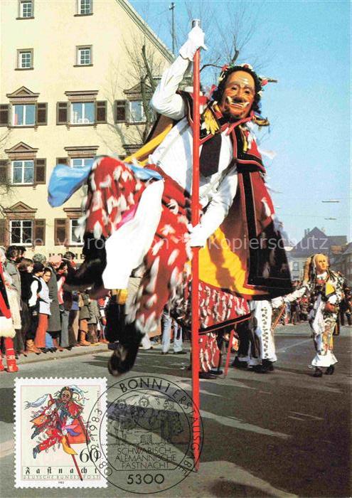 Rottweil Neckar Schwaeb Alemannische Fastnacht Narrensprung des Federahannes