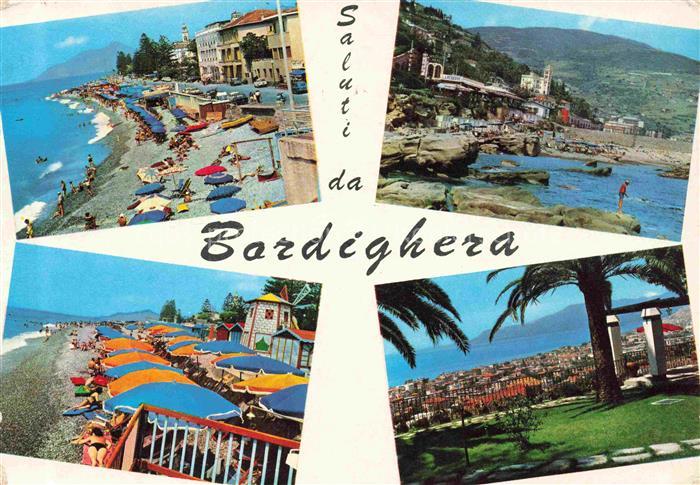 BORDIGHERA Liguria IT Strand Promenade Panorama