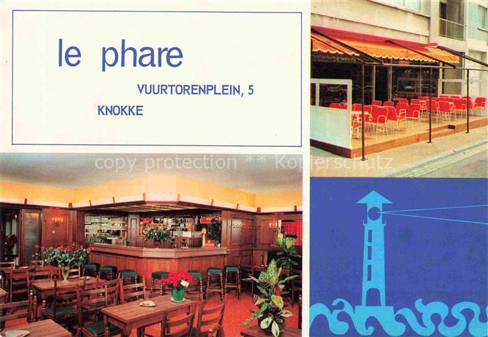 Knokke-Heist Belgie Le Phare Taverne Buffet froid Koud Buffet Tea Room