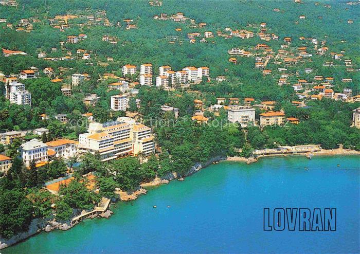 Lovran Lovrana Laurana Croatia Fliegeraufnahme