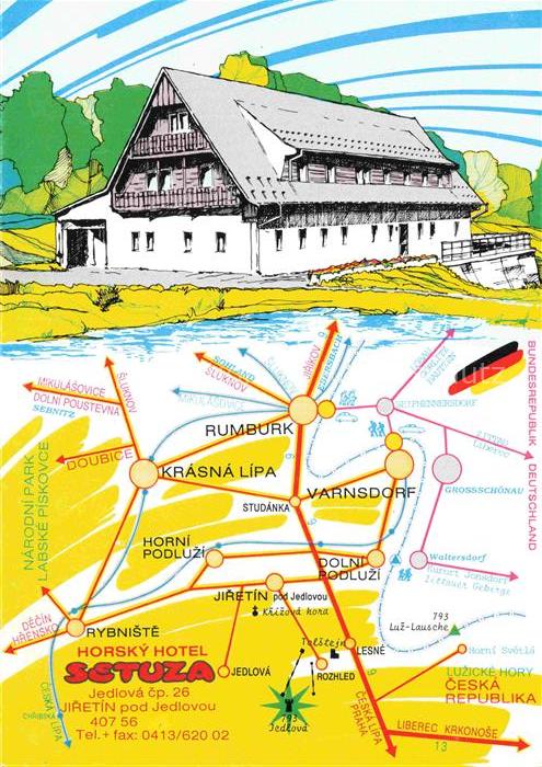 Jedlova Tannendorf Jiretin pod Jedlovouk St Georgenthal CZ Horsky Hotel Setuza J