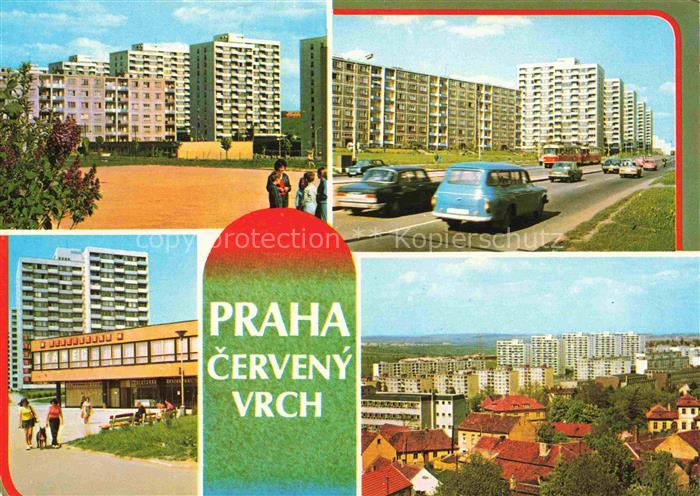 PRAHA Prag Prahy Prague Hochhaus Siedlungen Kaufhaus Cerveny Vrch