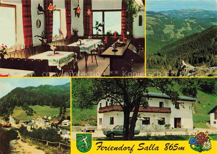 Salla Steiermark AT Feriendorf Gasthof Kirchmayer Gaststube Panorama