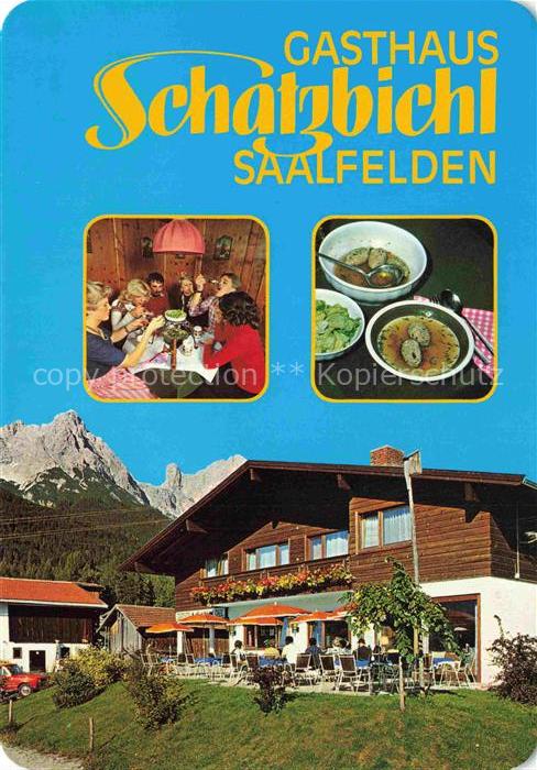 Saalfelden Steinernes Meer Pinzgau-Pongau AT Gasthaus Schatzbichl Gaststube Supp