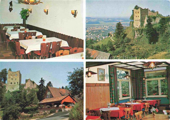 Oberkirch Baden Schlosswirtschaft Schauenburg Gastraeume Ruinen