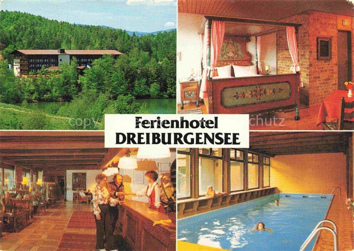 Tittling PAssAU Bayern Ferienhotel Dreiburgensee Zimmer Rezeption Hallenbad