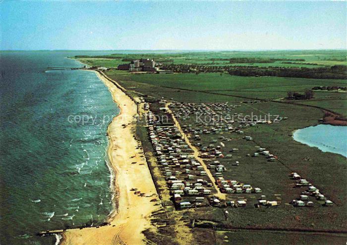 Schuby-Strand Schubystrand Schleswig-Holstein Inter Camping Fliegeraufnahme