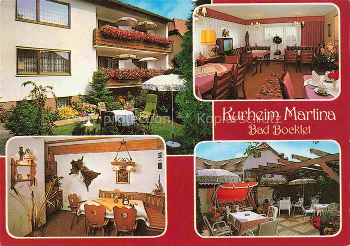 Bad Bocklet Bad Kissingen Bayern Kurheim Martina Gastraeume Terrasse