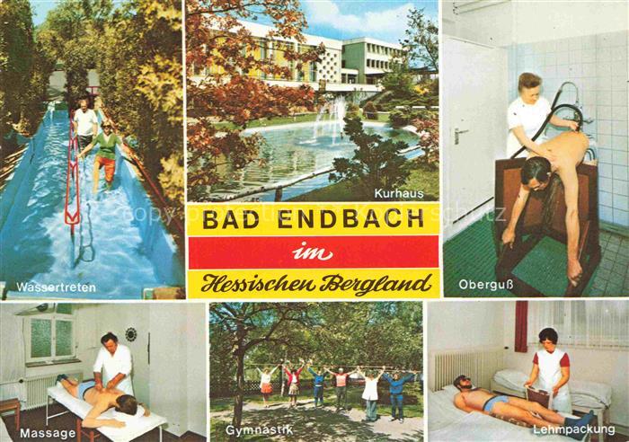 Bad Endbach Marburg-Biedenkopf Hessen Wassertreten Kurhaus Oberguss Massage Gymn