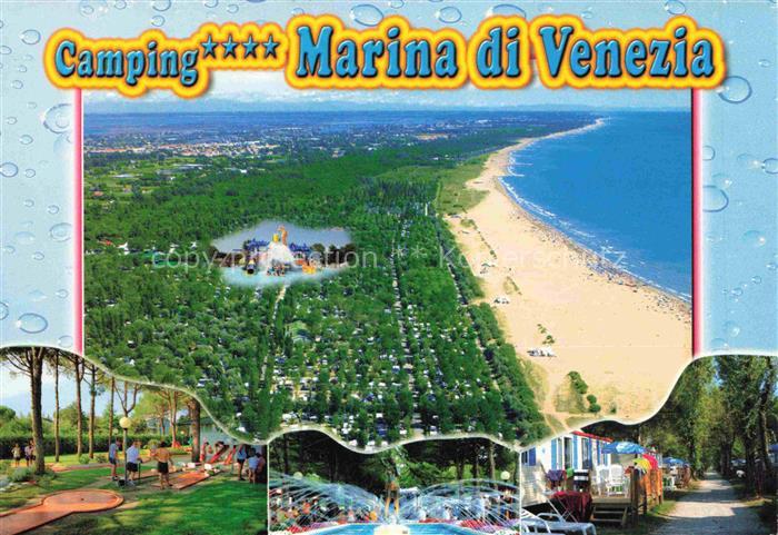 Punta Sabbioni Venezia IT Camping Marina di Venezia Minigolf Wasserspiele Strand