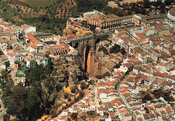 Ronda Andalucia Malaga ES Puente Nuovo Fliegeraufnahme