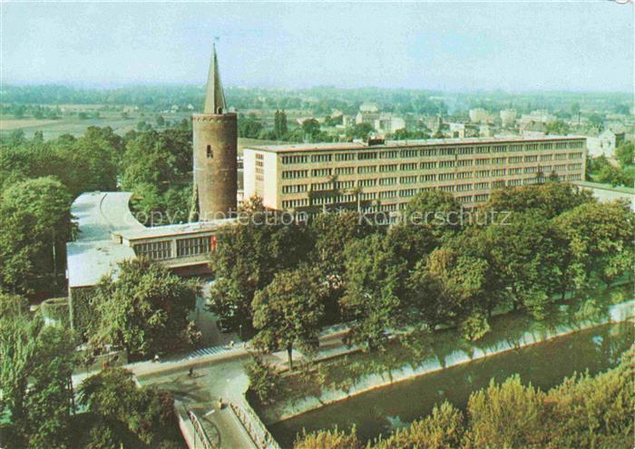 OPOLE  Oppeln Oberschlesien PL Wieza Piastowska  roku i siedziba Fliegeraufnahme