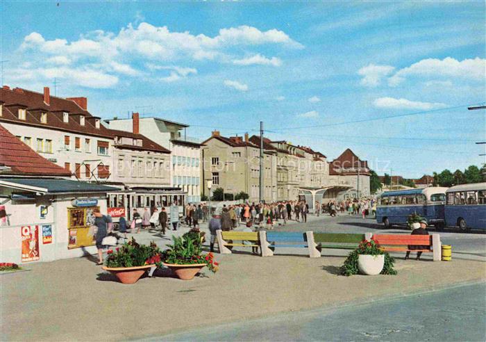 Siegburg NRW Wilhelmstrasse mit Bus Bahnhof