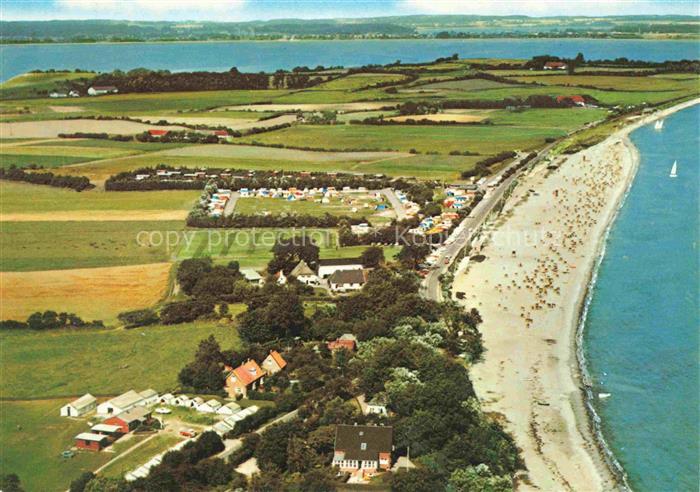 Gluecksburg  Ostseebad Flensburg Schleswig-Holstein Fliegeraufnahme mit Holnis