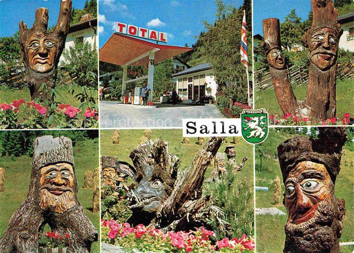 Salla Finland Totaltankstelle Salla Wurzelschnitzer Teilansichten