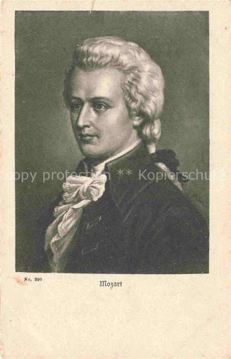 MOZART Wolfgang Amadeus (1756-1791) Komponist Nr. 290 Portraet