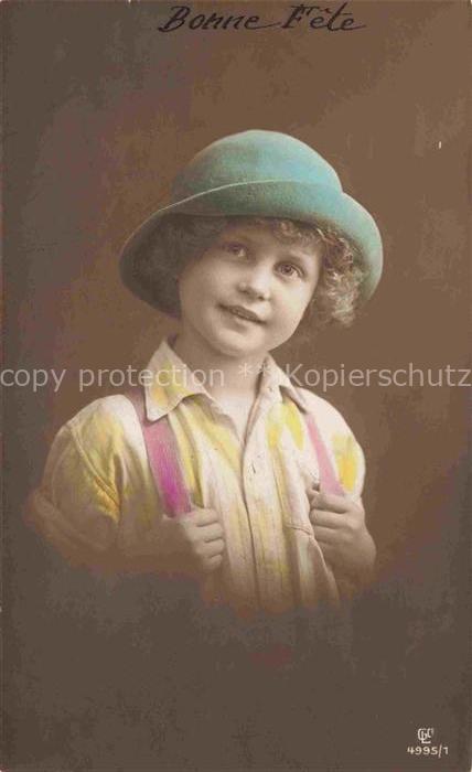 Foto GLCo Nr. 4995/1 Bonne Fete Kind Hut