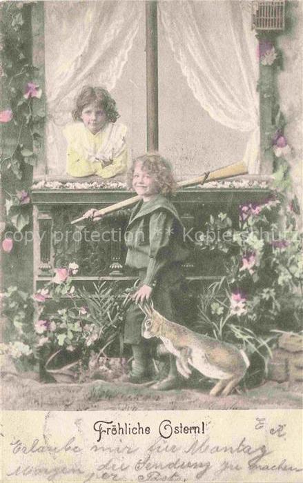 Ostern Easter Paques Pasqua-- Kinder Hase