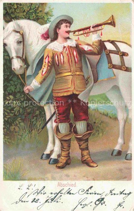 Trompeter von Saeckingen Scheffel Abschied Pferd