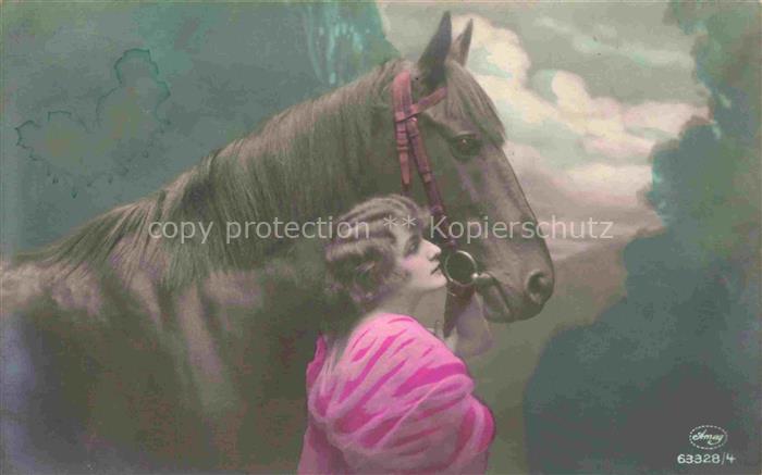 Foto Amag Nr. 63328/4 Frau Pferd