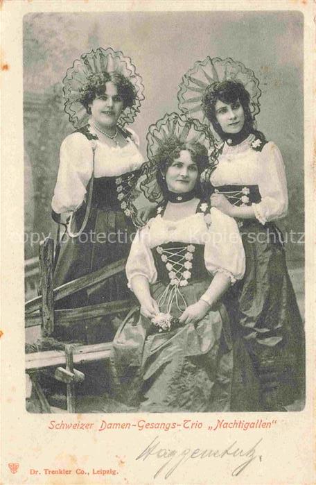 Musik Schweizer Damen Gesangs Trio Nachtigallen