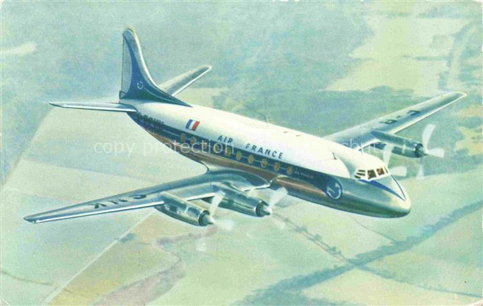 FLUGZEUGE ZIVIL Air France Vickers Viscount