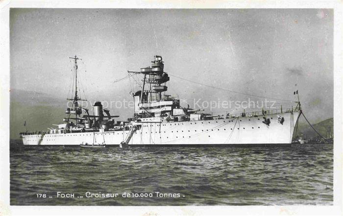 Marine  Warships Foch Croiseur de 10.000 Tonnes