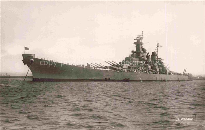 Marine  Warships Cherbourg Cuirasse Americain Missouri
