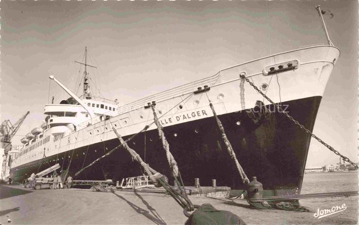 Dampfer Oceanliner Alger Le Ville D Alger