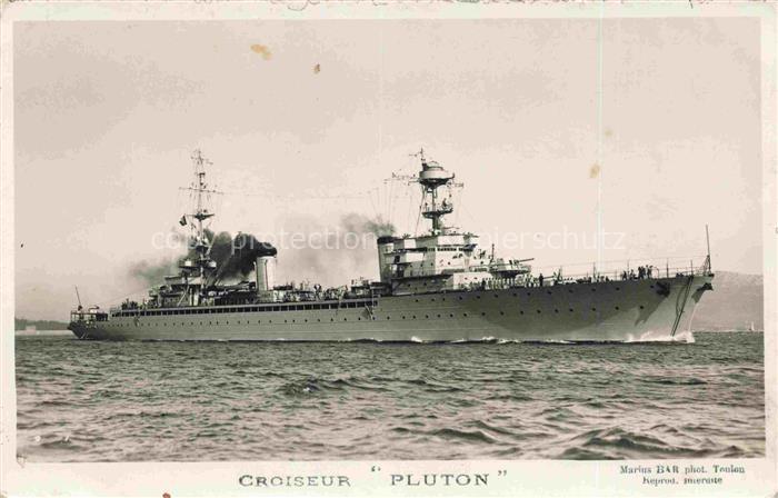 Marine  Warships Croiser Pluton