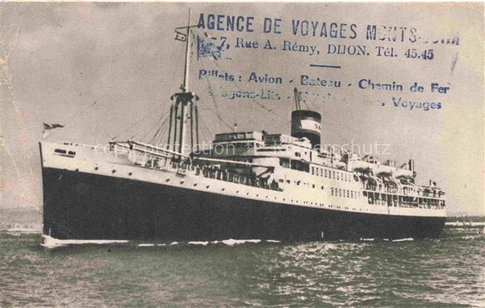 Dampfer Oceanliner Paquebot El Mansour Algerie Tunisie