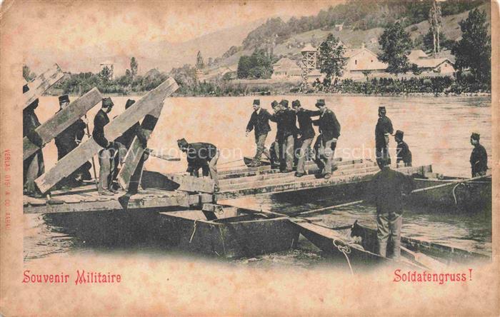 Militaria Schweiz Soldatengruss