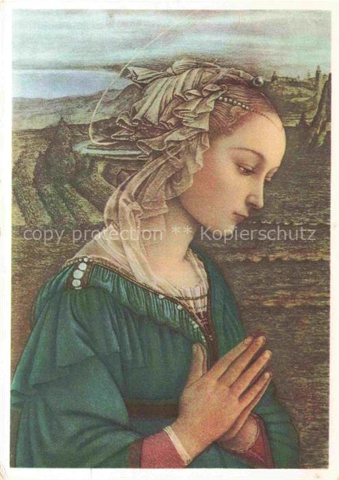 LIPPI Filippino Kuenstlerkarte Jungfrau
