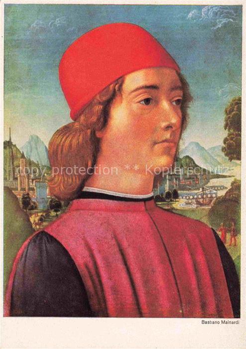MAINARDI Bastiano Kuenstlerkarte Portraet