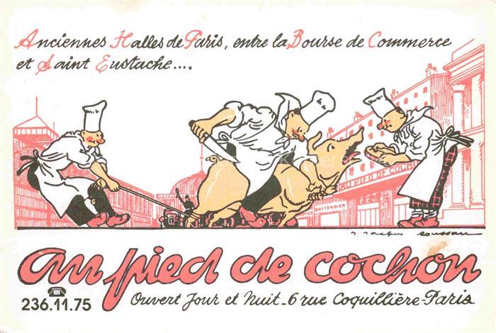 Fleischerei Schlachterei Metzgerei le pied de cochon