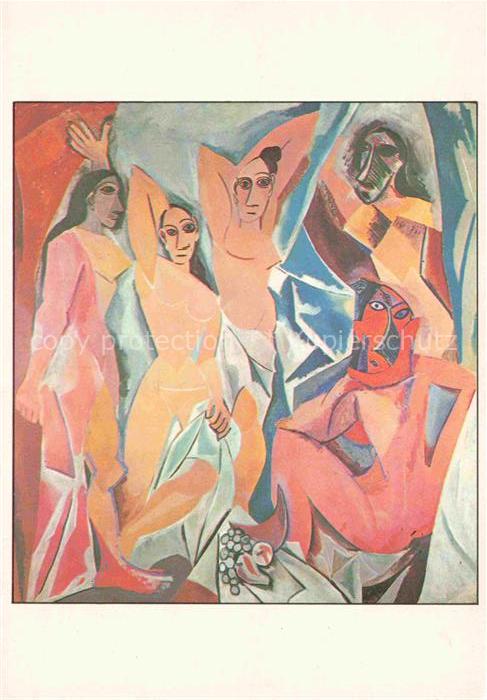 PICAssO Pablo (1881-1973) Kuenstlerkarte Les Demoiselles Avignon