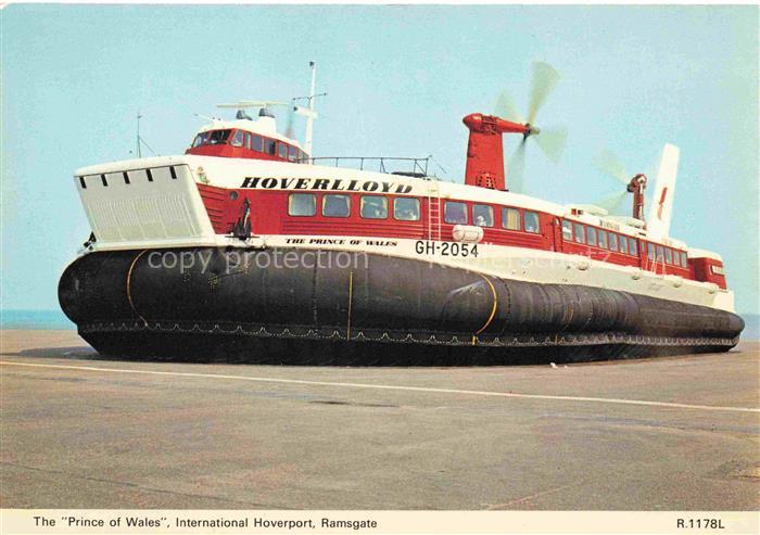 Schiffe Ships Navires Hoverlloyd The Prince of Wales Hoverport ramsgate